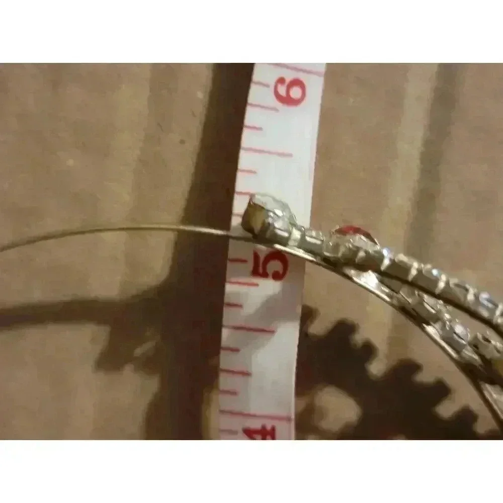 Red and Silver Crystal Tiara - Picture 2 of 7